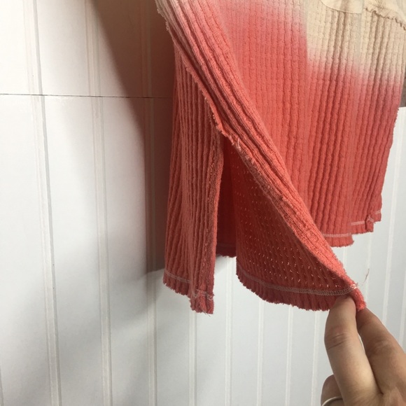 Free People Pink and Cream Ombré Sun Dial Tee - Picture 3 of 7